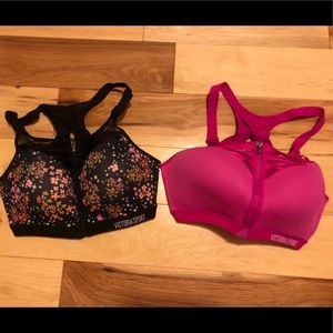 NWOT Victoria’s Secret sports Bra Front Close 34DD